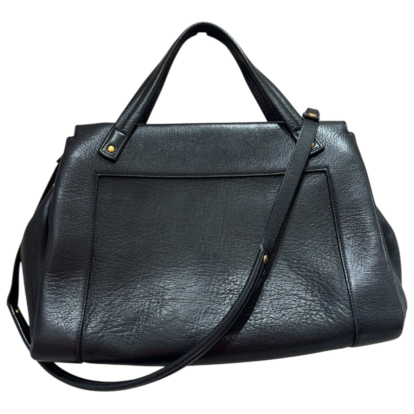Smythson Black Leather Bag