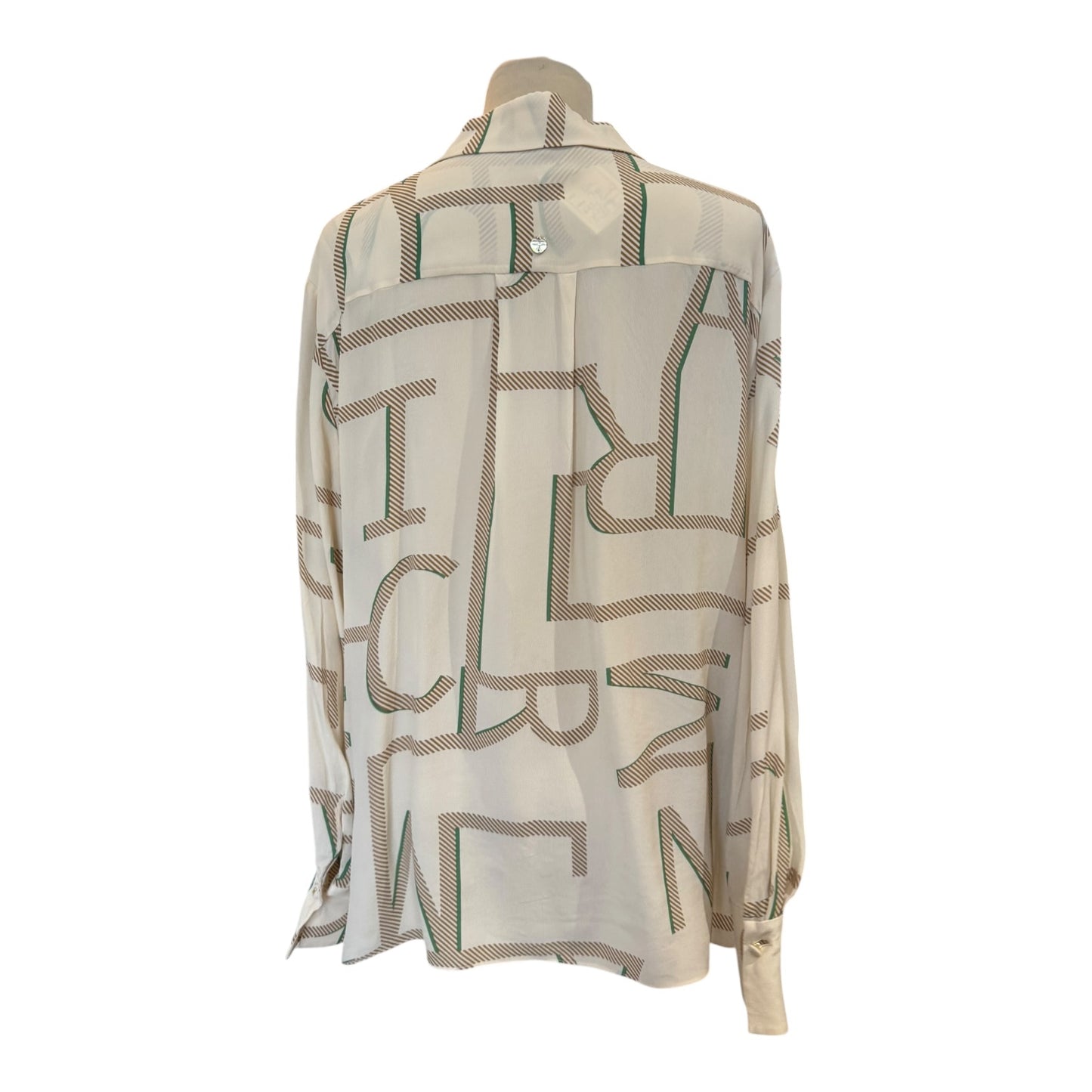 Marc Cain Creme Motif Print Shirt - 16