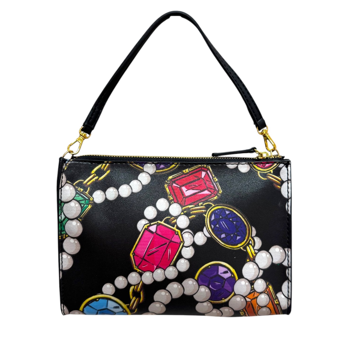 Boutique Moschino Black Patterned Bag