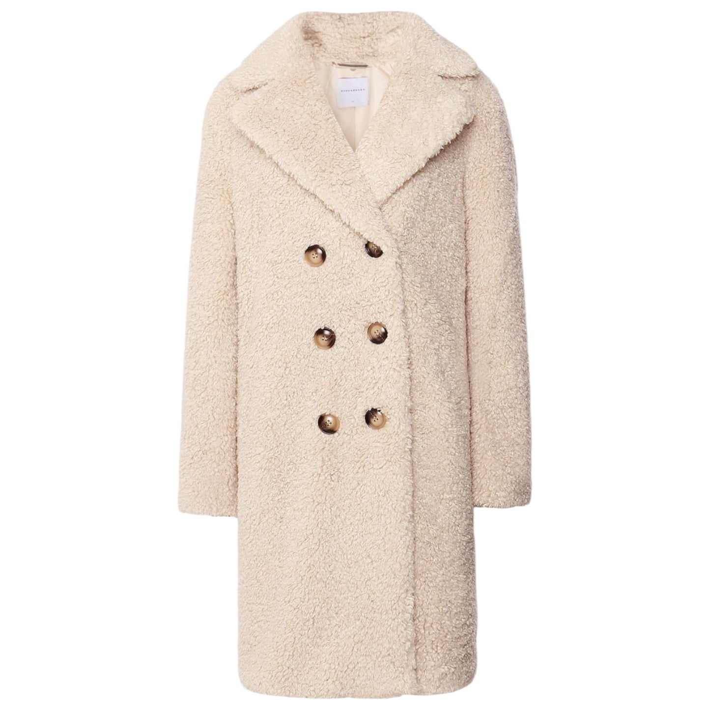 Rino and Pelle Cream Teddy Fleece Setia Coat - 14