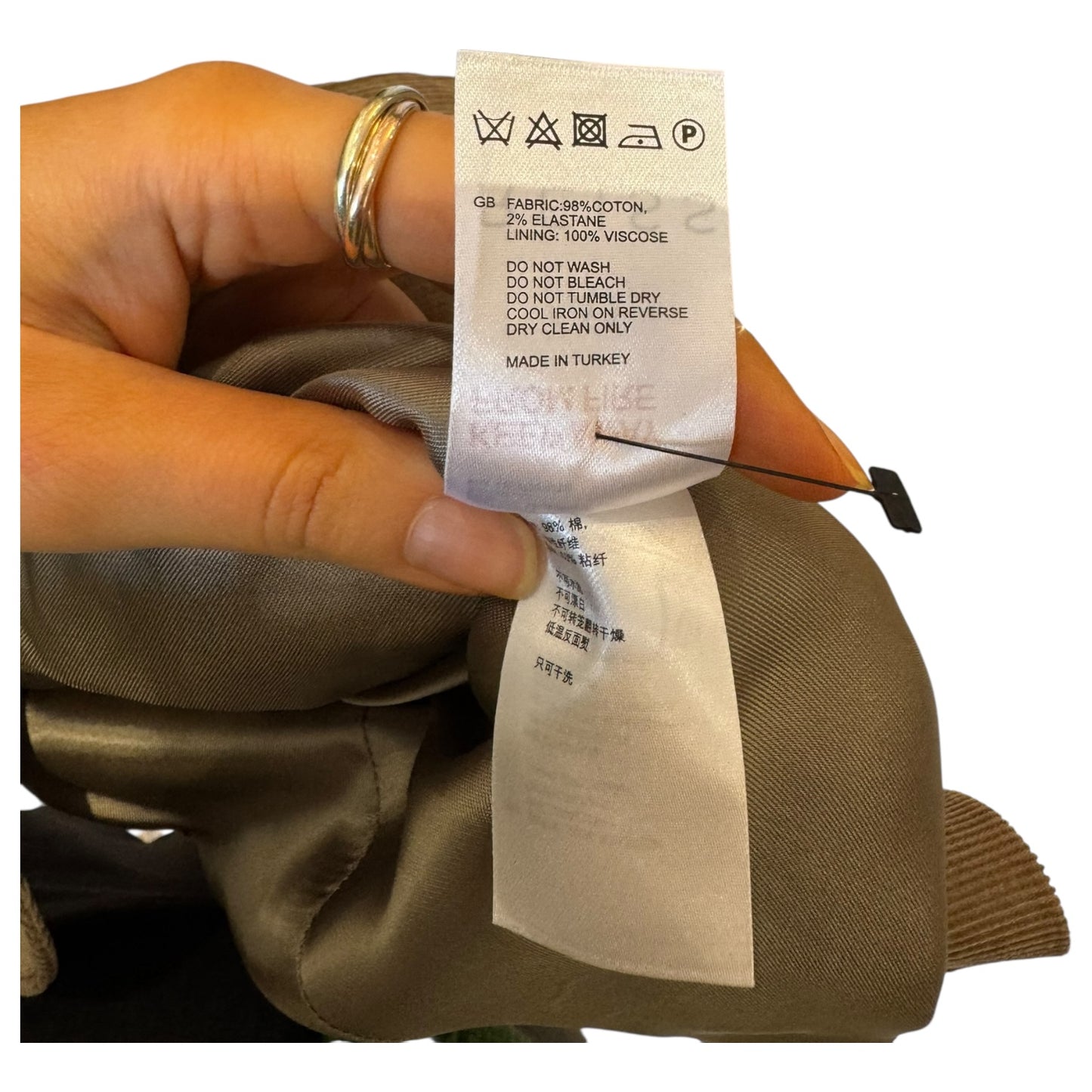 Reiss Taupe Cord Blazer - 12