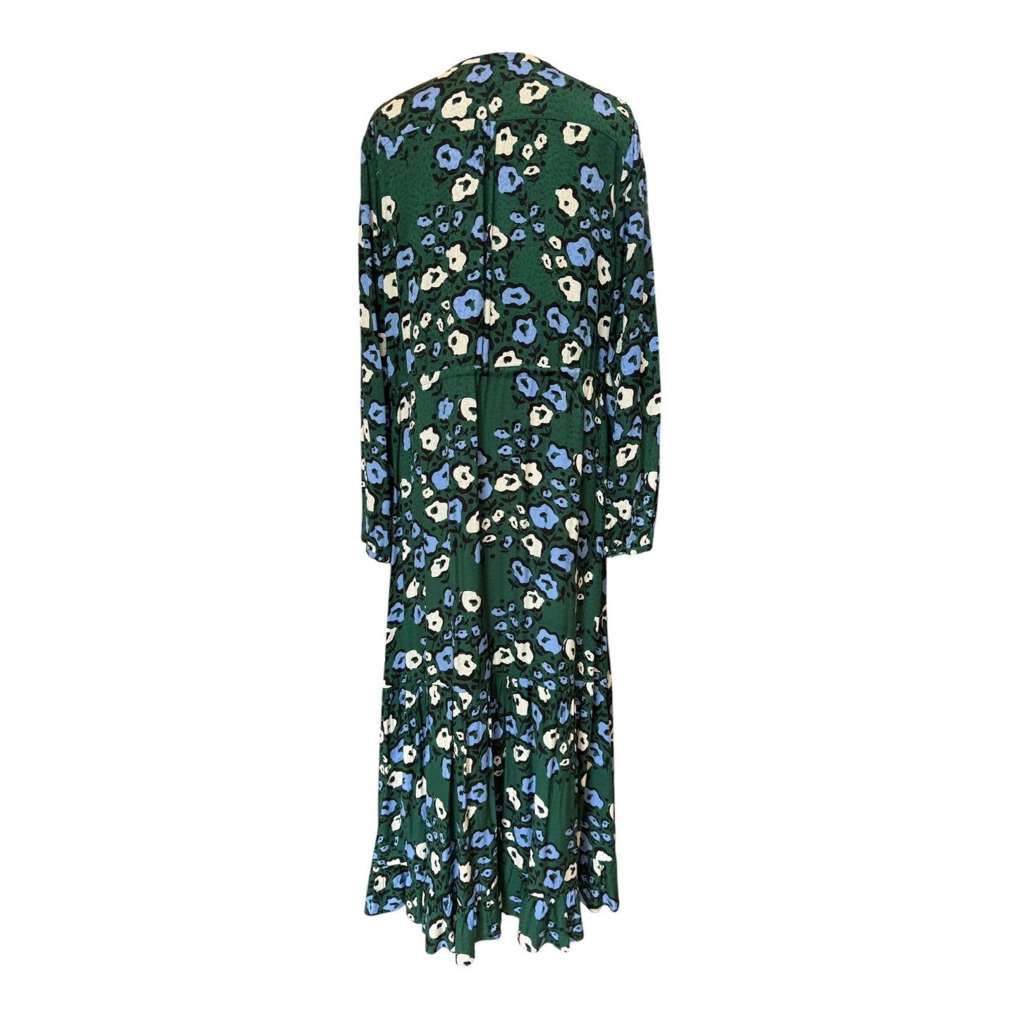 Jigsaw Blue and Green Floral Midi Dress - 14