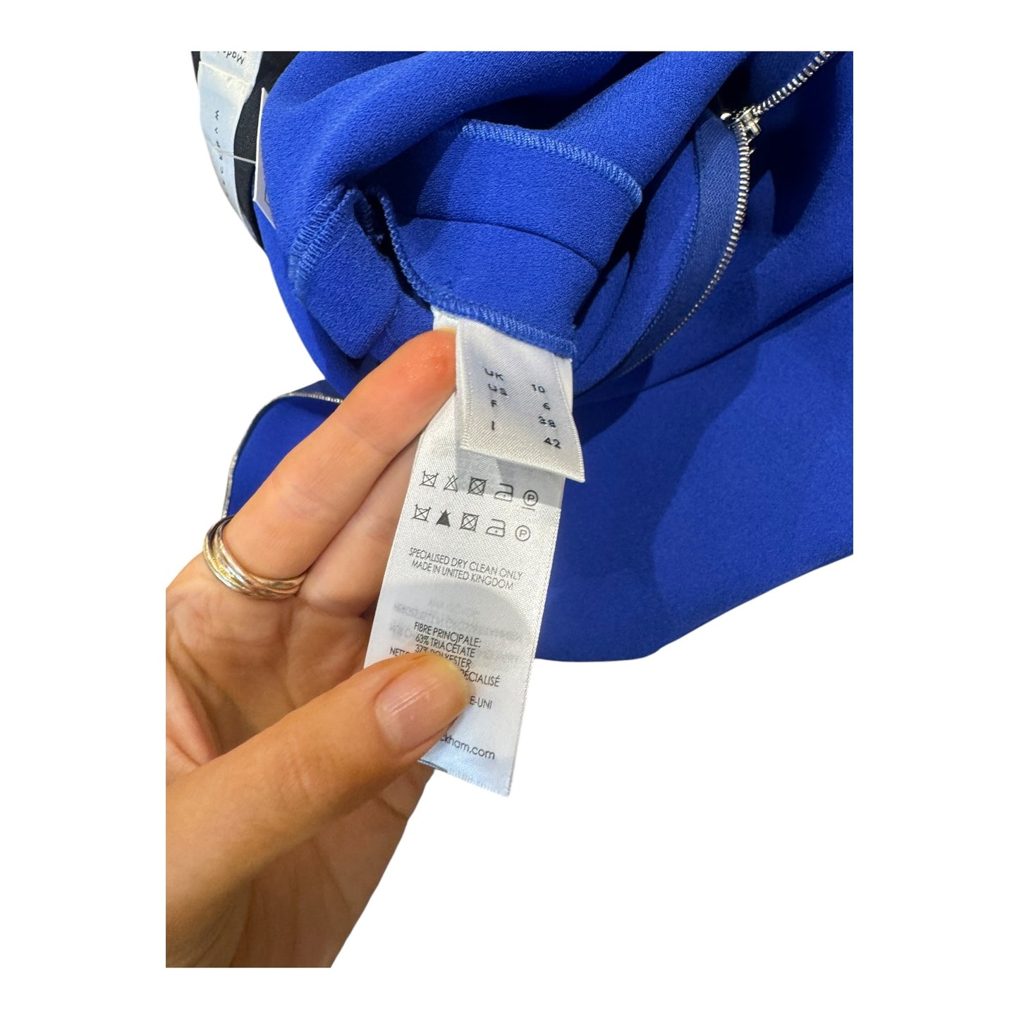Victoria Beckham Cobalt Blue Pencil Skirt - 10