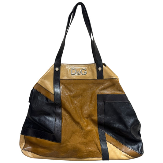 Dolce & Gabbana Tan, Brown and Black Large Tote