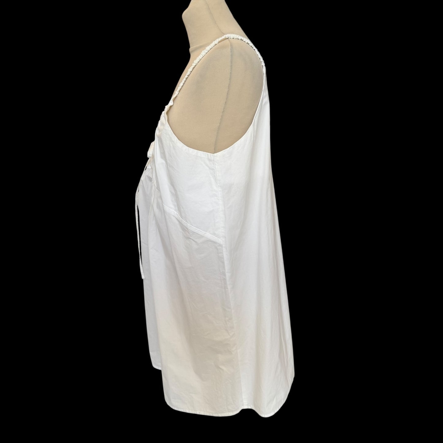 Deiji Studio White Cotton Strappy Top - 14