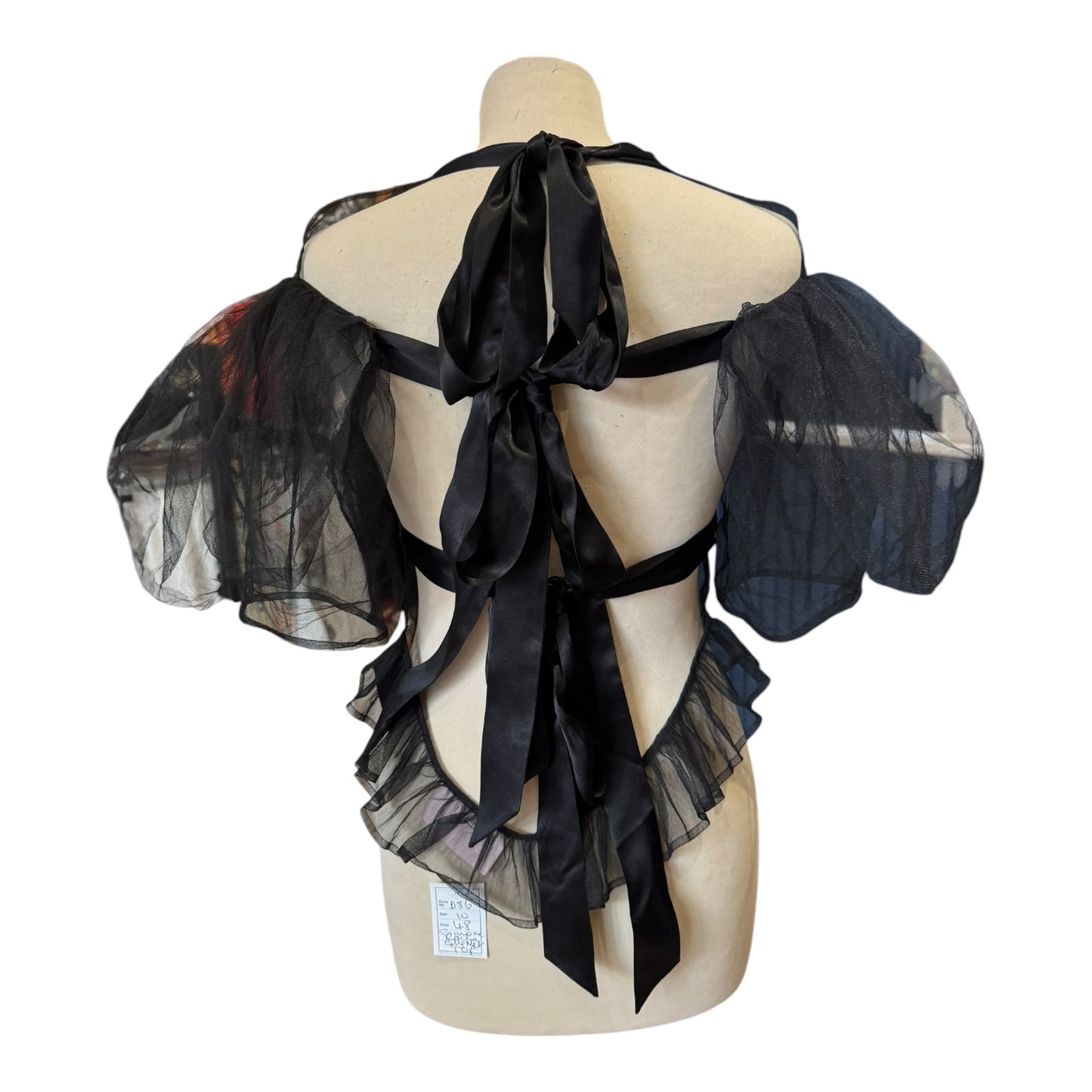 Simone Rocha x H&M Black Sheer Top - 10