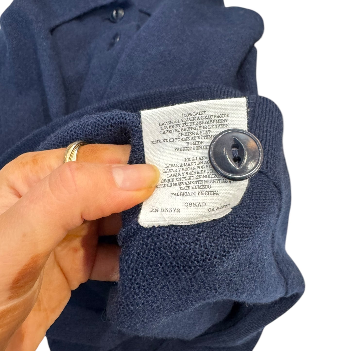 YMC Navy Wool Cardigan - 12