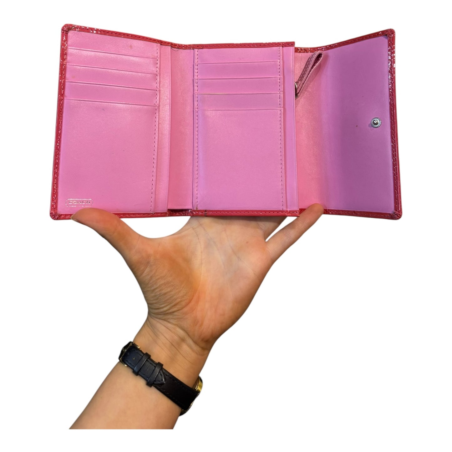 Coach Red and Pink Purse