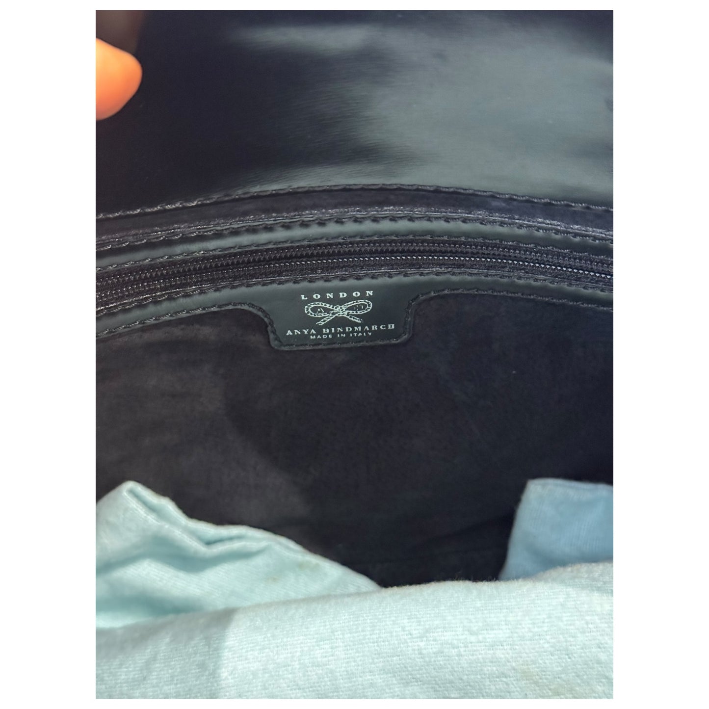 Anya Hindmarch Black Leather Shoulder Bag