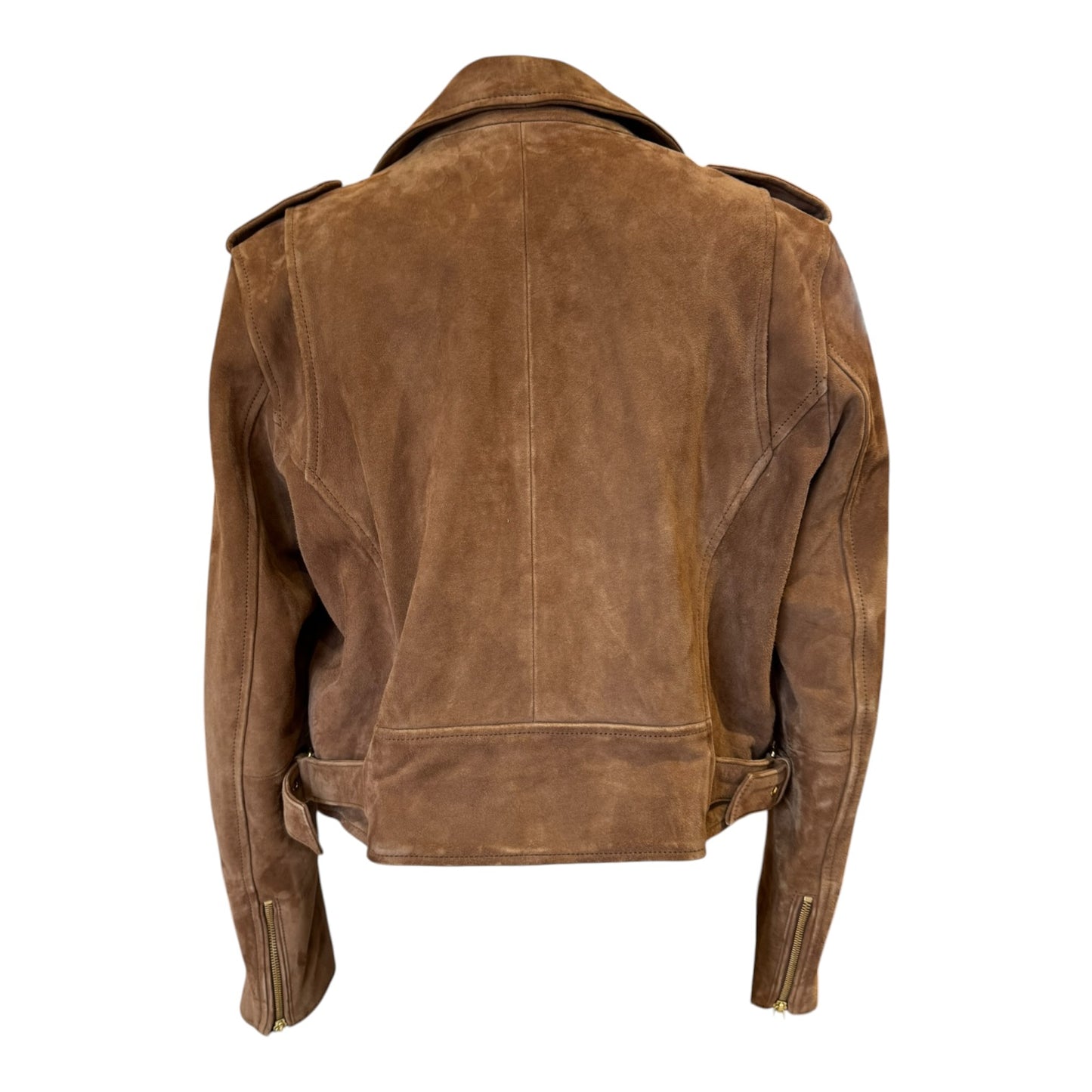 Sezane Brown Suede Zig Jacket - 8/10