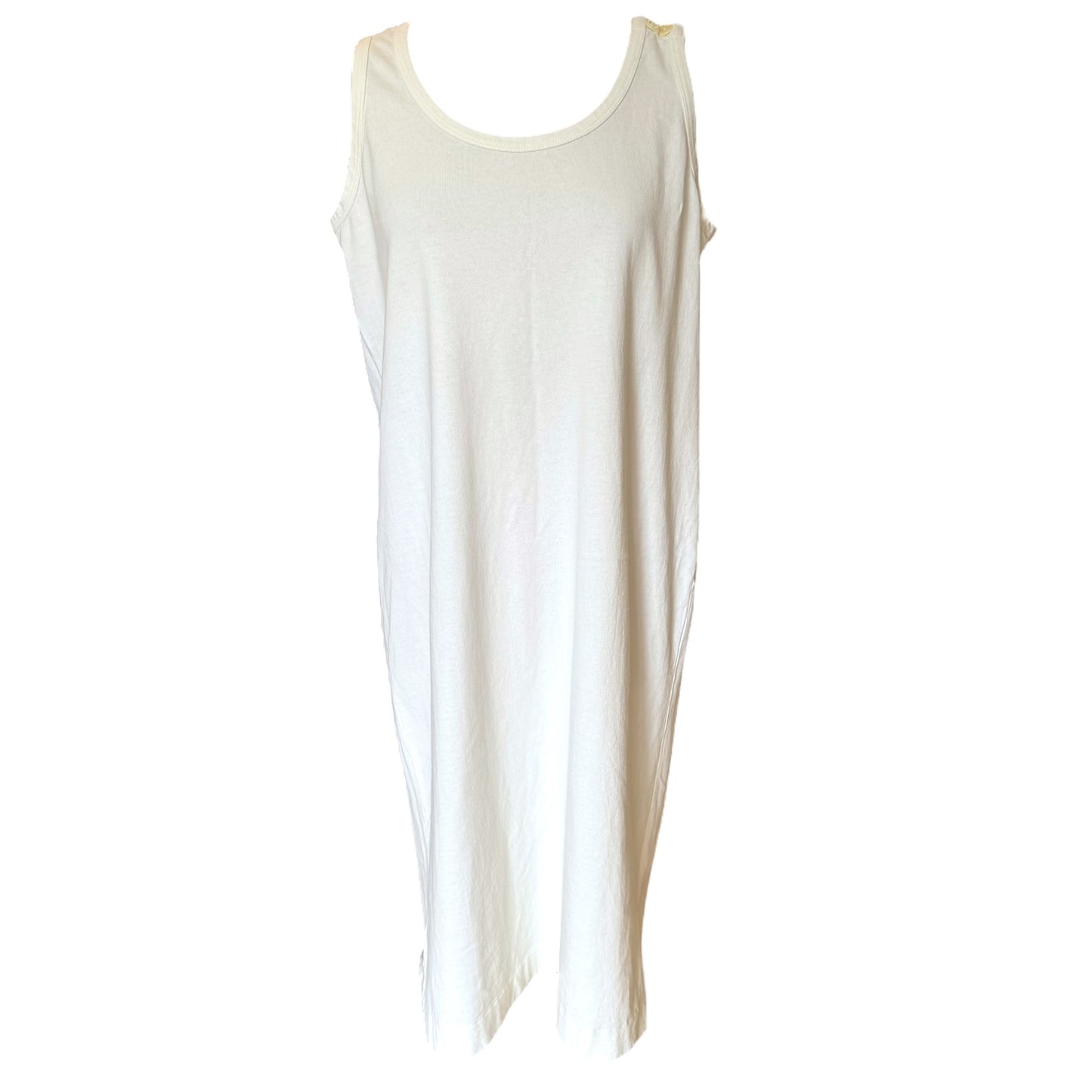 Margaret Howell White Cotton Dress - 12/14 - NEW