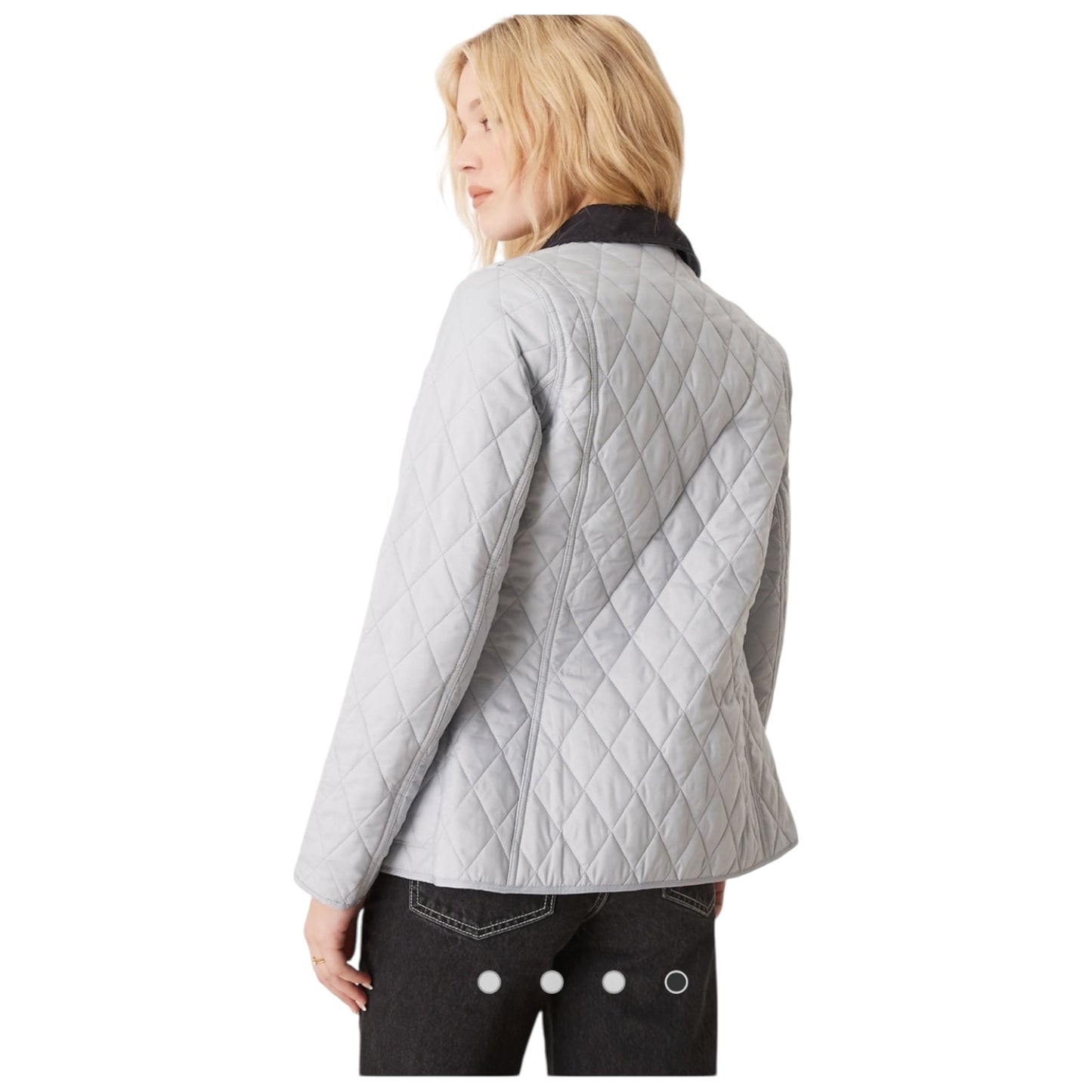 Barbour Light Blue Annadale Quilt Jacket - 12