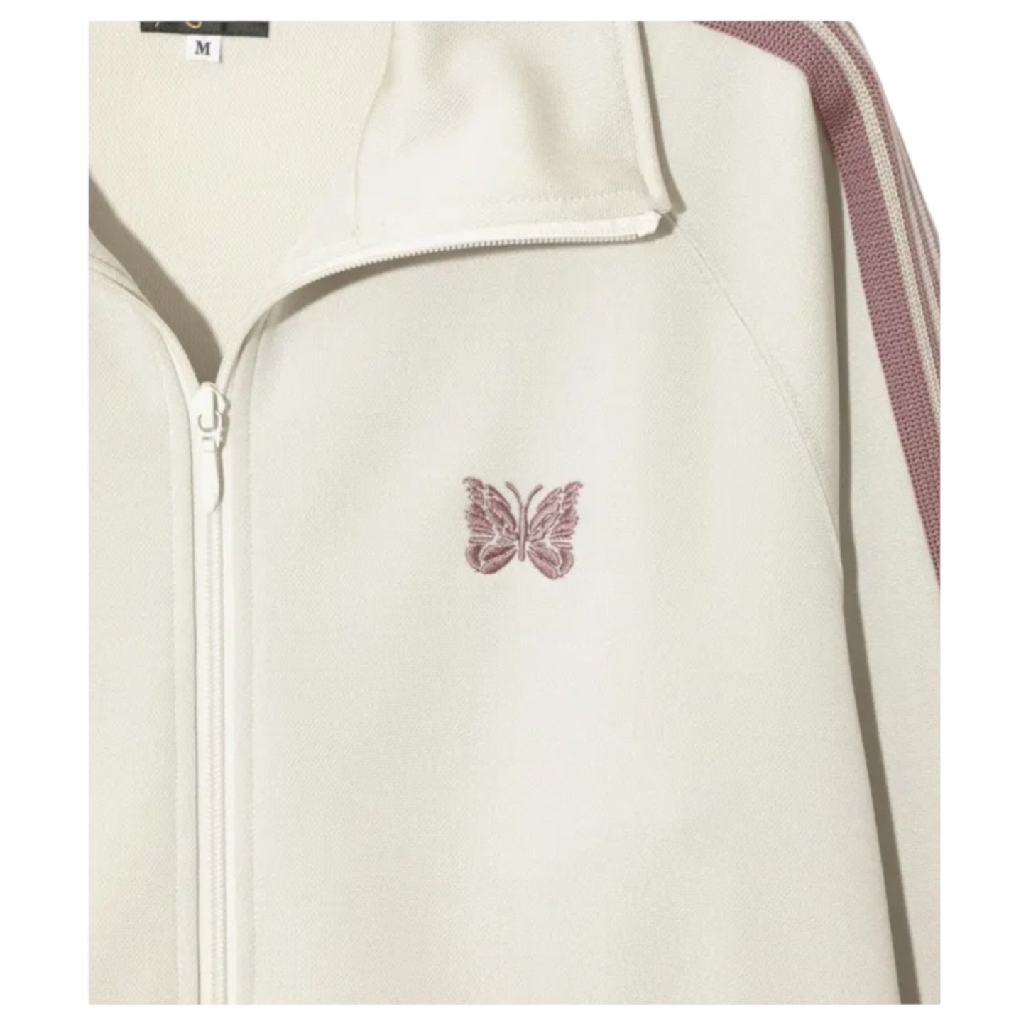 Needles Track Jacket in Cream and Dusk Pink - 10