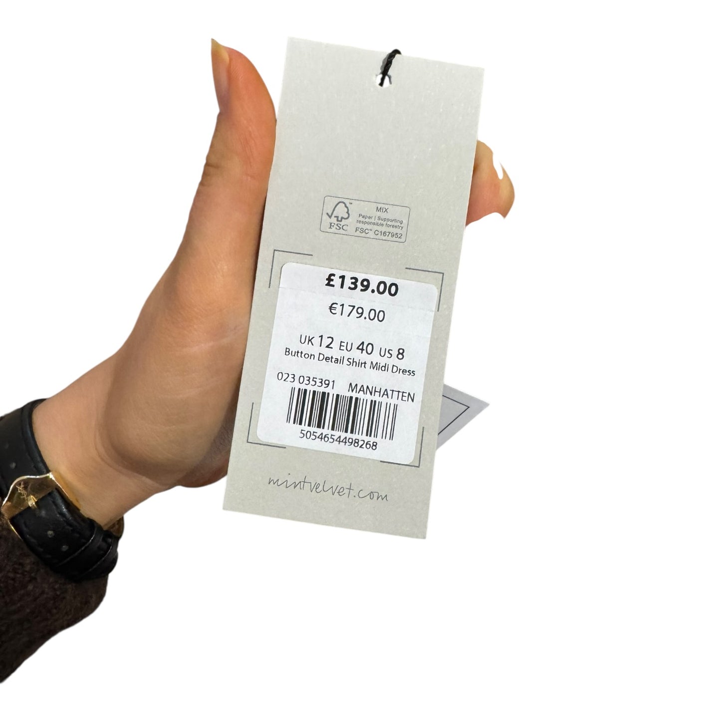 Mint Velvet Black Manhatten Dress - 12 - NEW