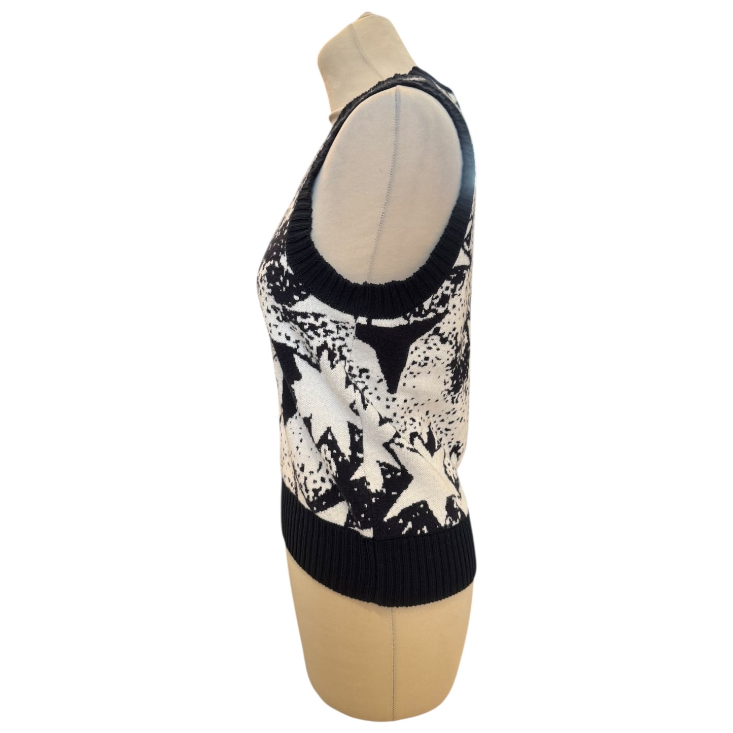 Weekend Max Mara Navy Cotton Star Vest - 10