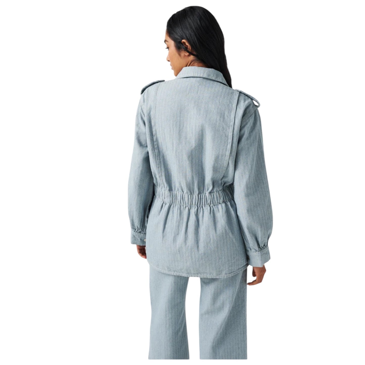 Seventy + Mochi Herringbone Denim Jacket - 12