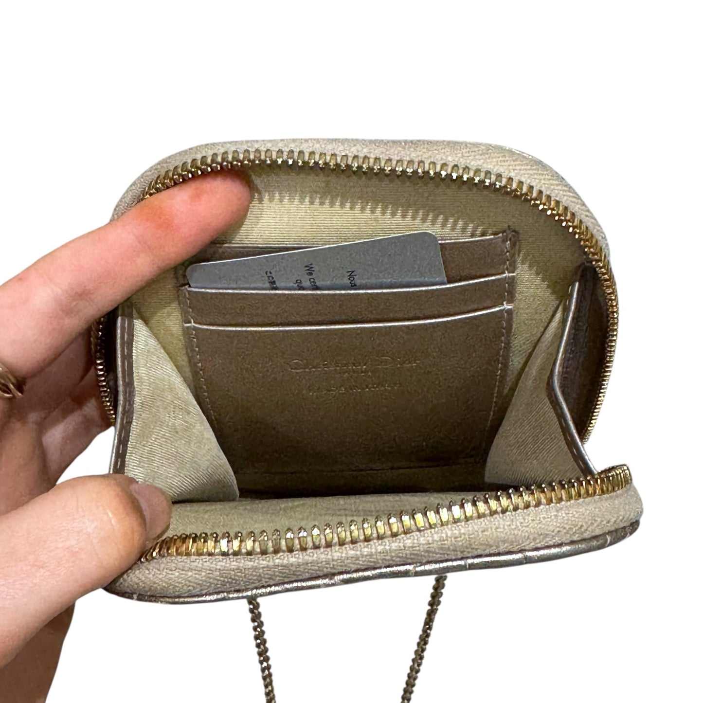 Dior Gold Call-in Lady Dior Phone Holder