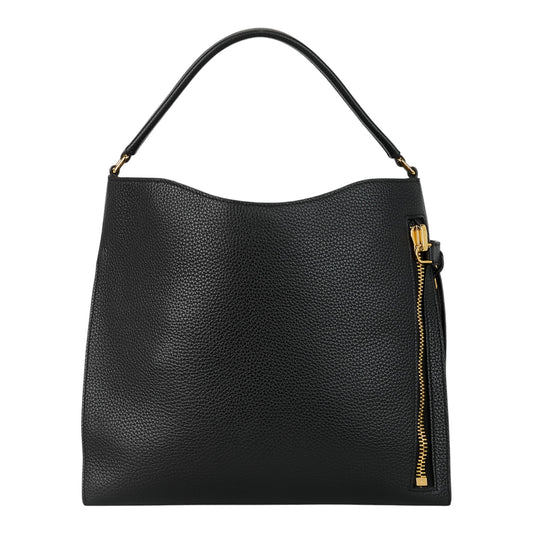 Tom Ford Alix Black Grained Leather Bag