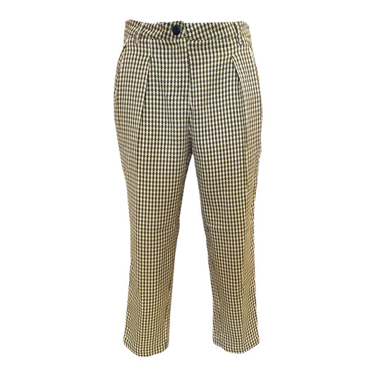 Alysi Yellow Pattern Tailored Trousers - 10