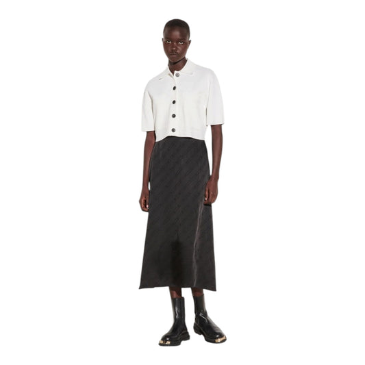 Sandro Midi Skirt in Jacquard Fabric - 10/12