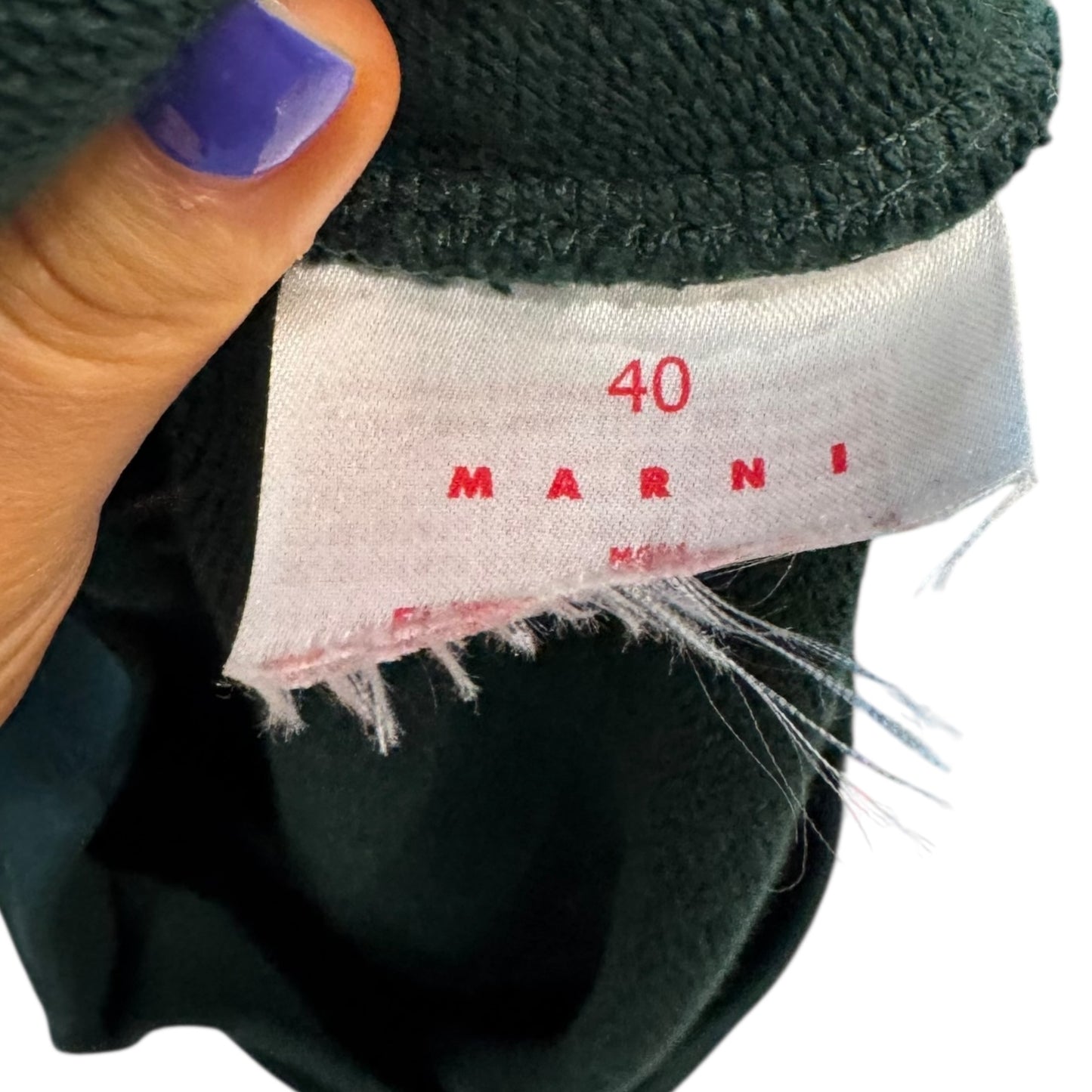 Marni Dark Green Logo Sweater - 12