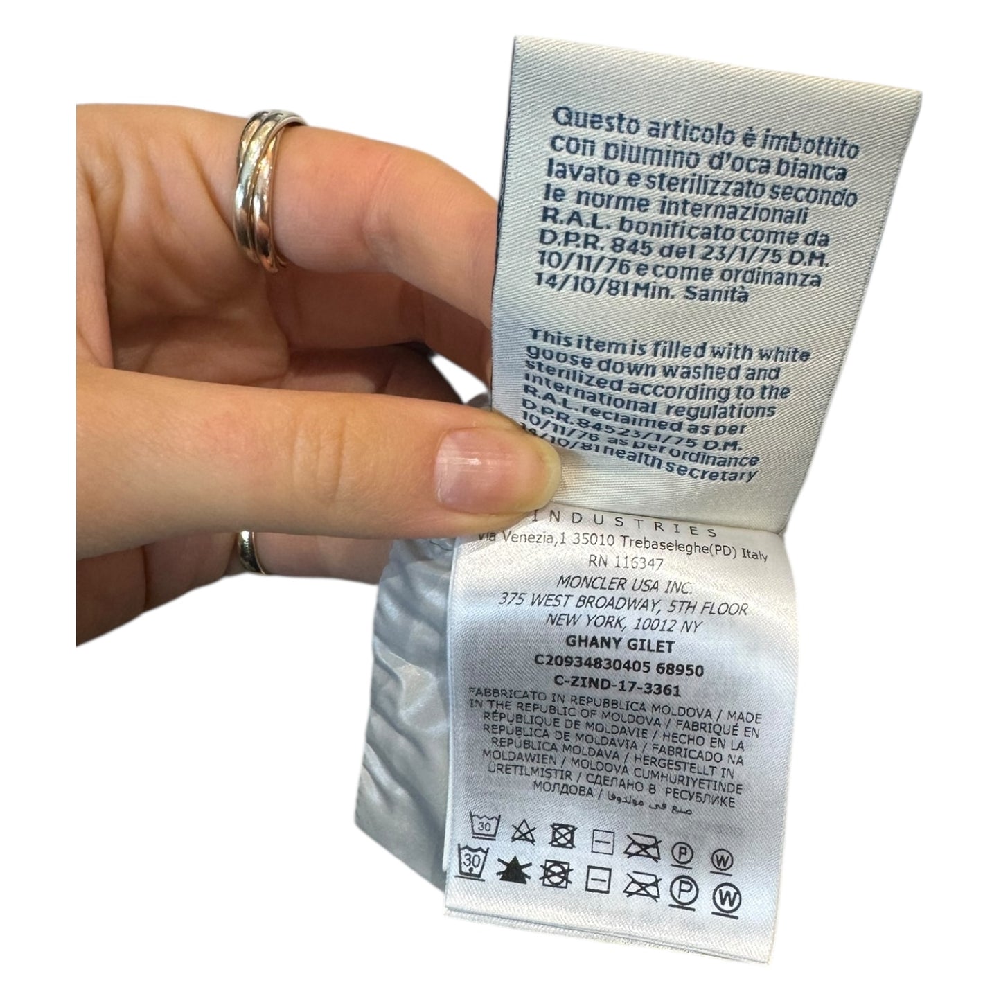 Moncler Cream Ghany Padded Gilet - 8