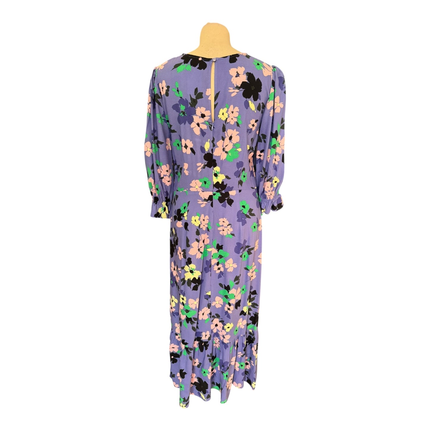 Nobody's Child Purple Floral Midi Dress - 10
