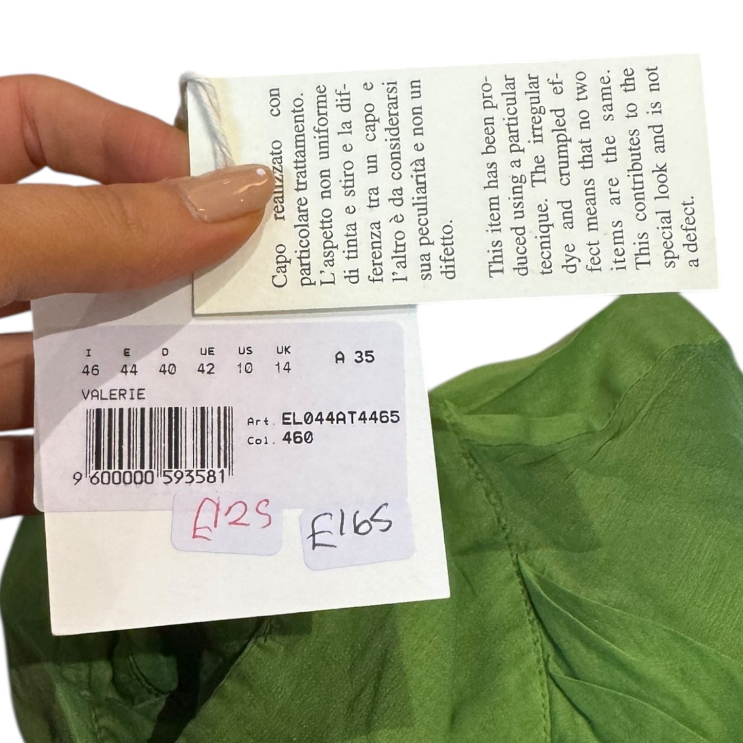 1961 Milano Green Blouse - 14 - NEW