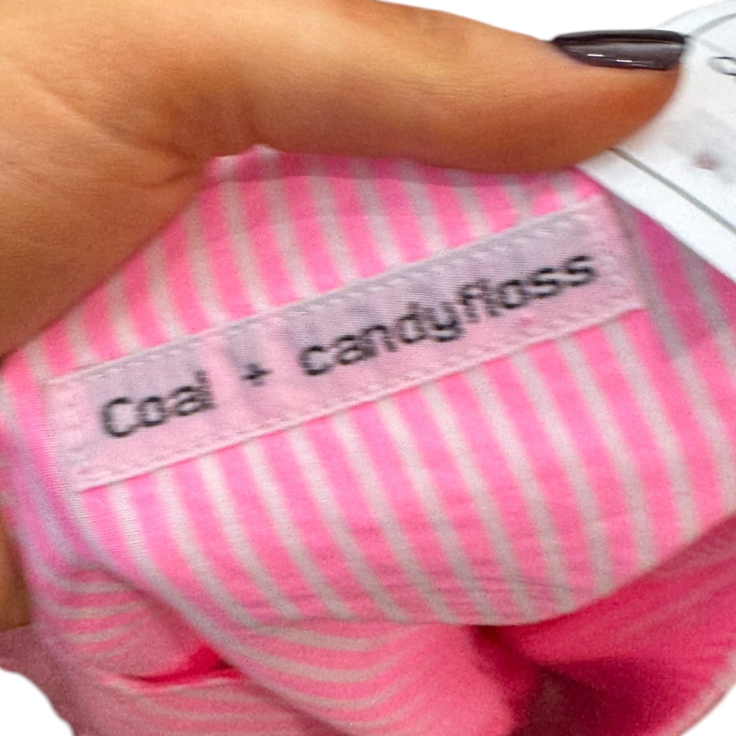 Coal and Candyfloss Neon Pink Stripe Dress - 10