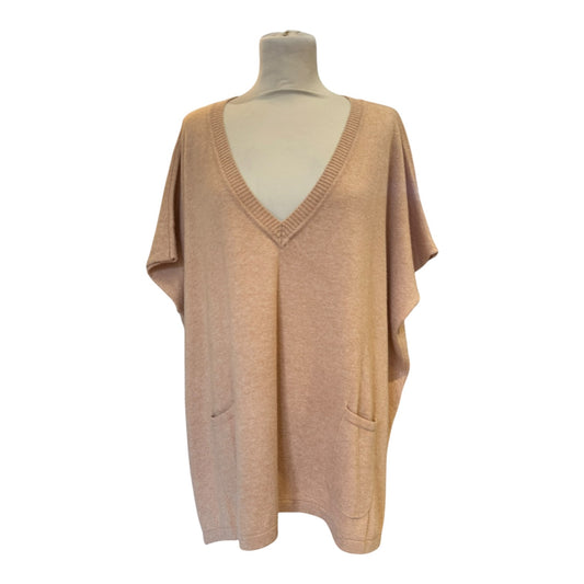 Caroline Camel Cashmere Tunic - One Size - NEW