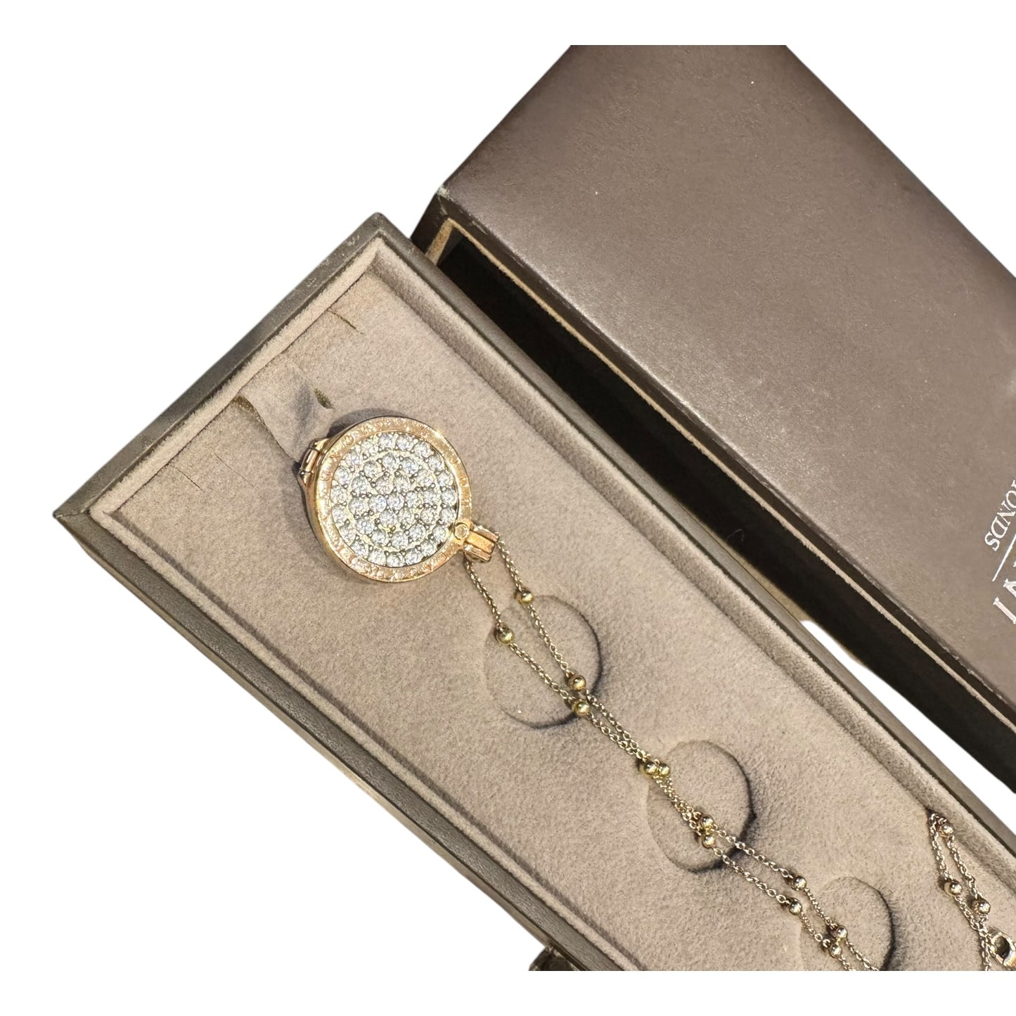 Emoziani Hot Diamonds Rose Gold Diamante Necklace