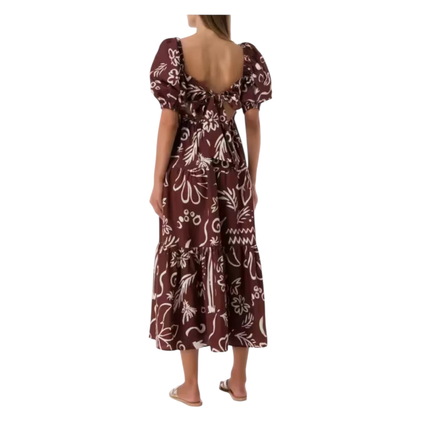 Kitri Gianna Coco Palm Print Maxi Dress - 8