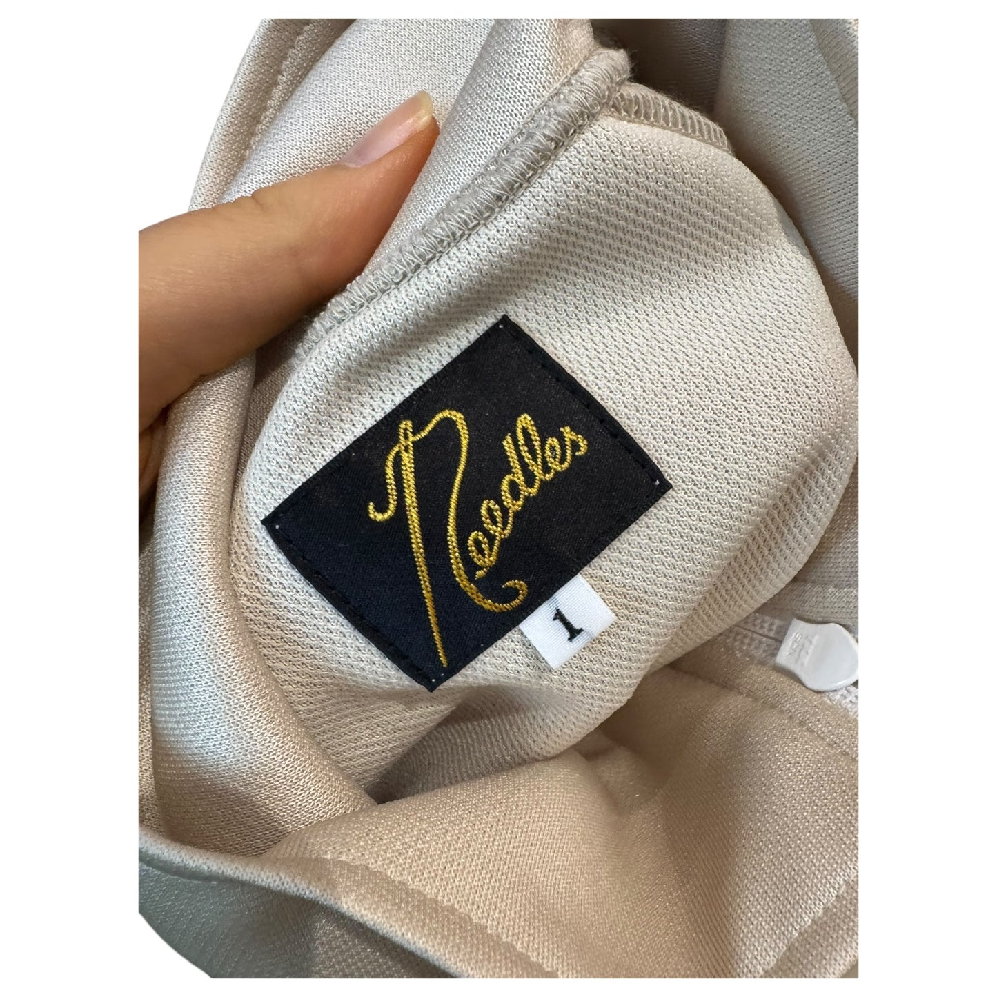 Needles Track Jacket in Cream and Dusk Pink - 10