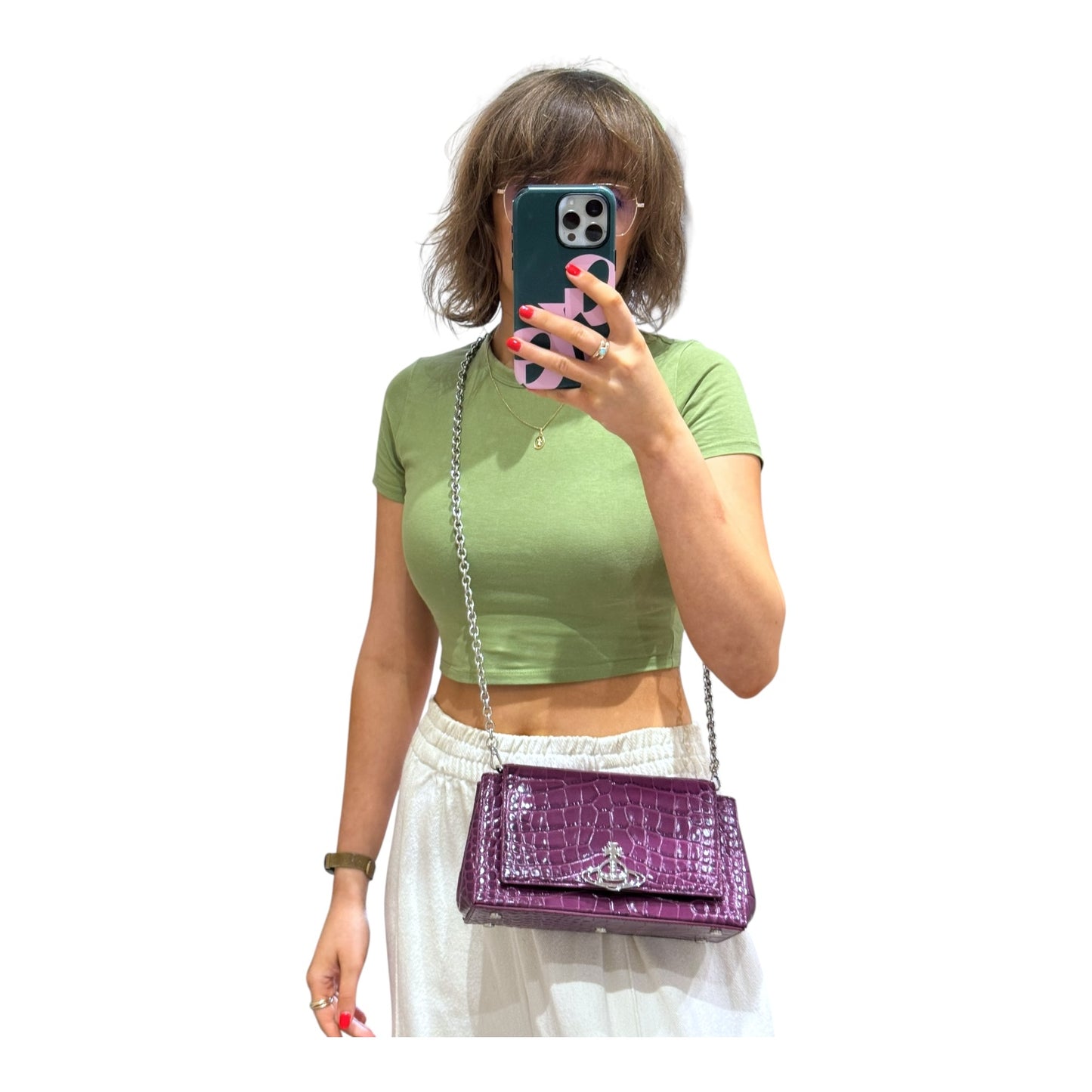 Vivienne Westwood Medium Hazel Bag in Purple