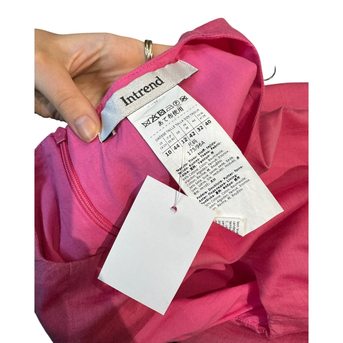 InTrend Pink Cotton and Silk Dress - 12