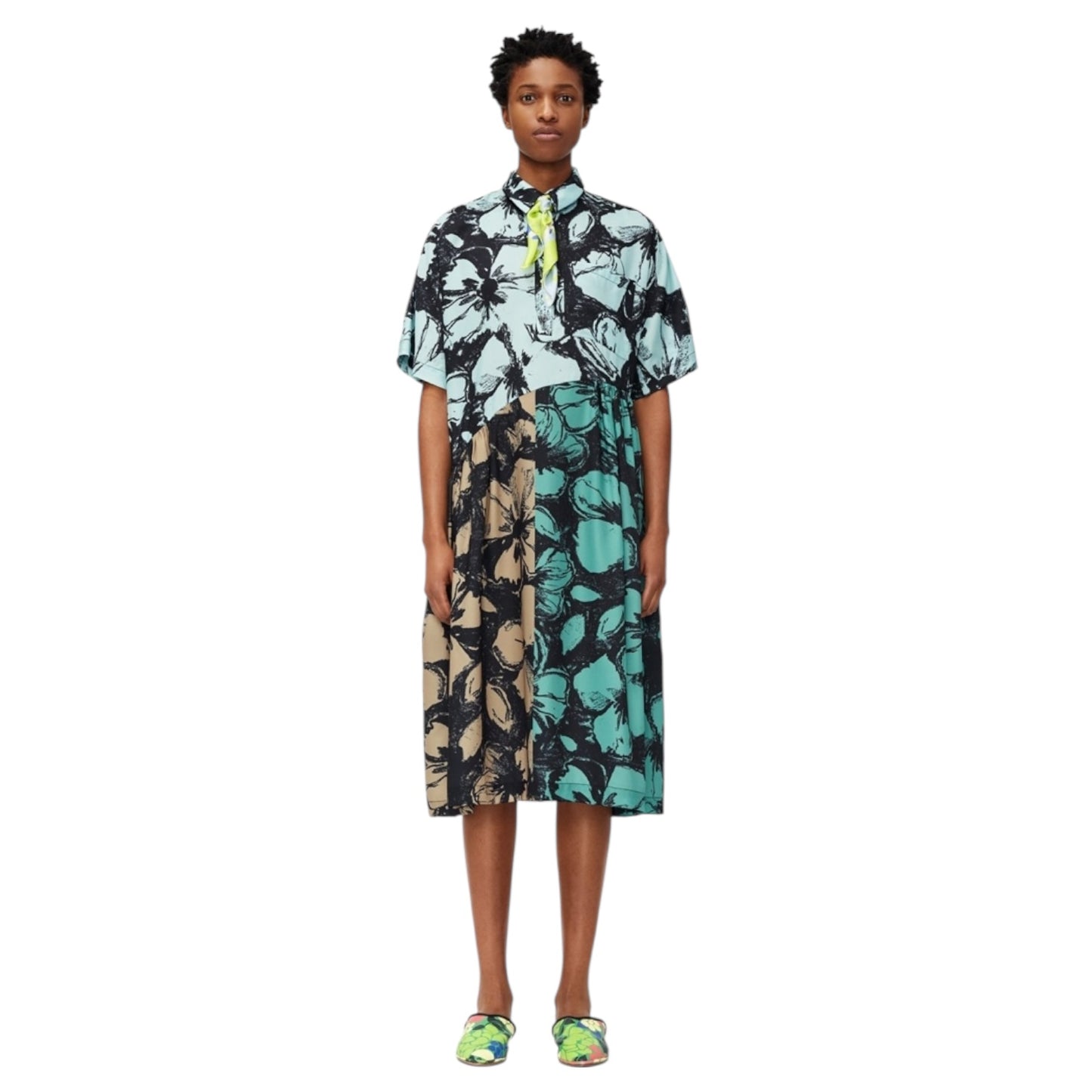 Stine Goya Multi Patterned Hunter Dress - 12/14