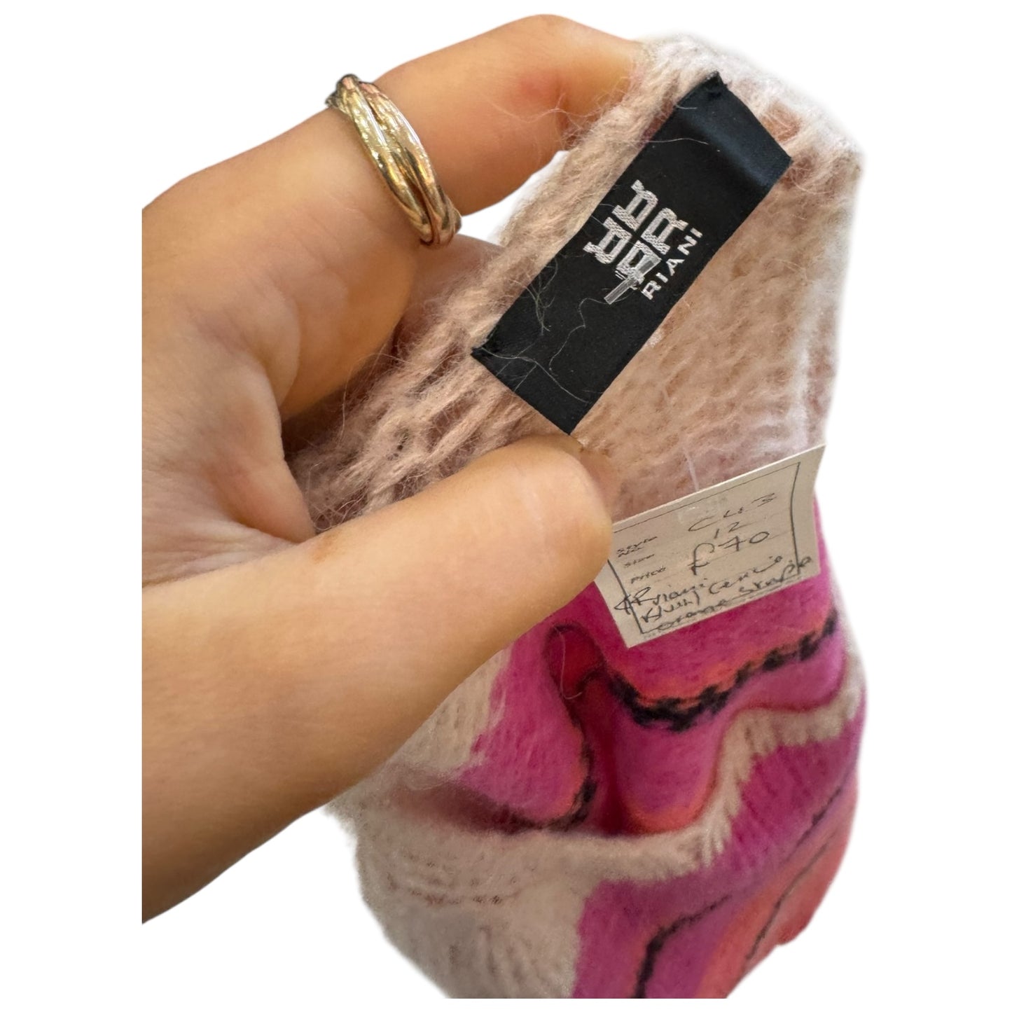 Riani Pink Stripe Jumper - 12