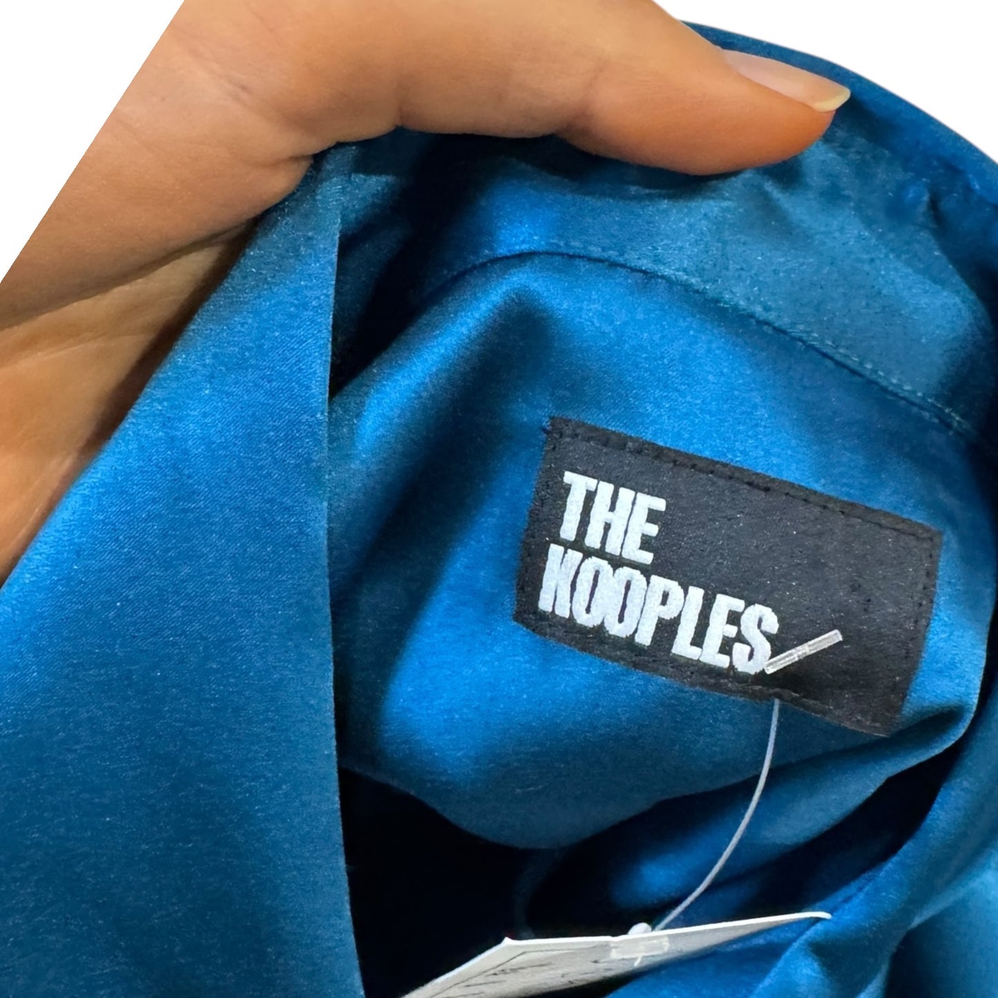 The Kooples Teal Silk Shirt - 10