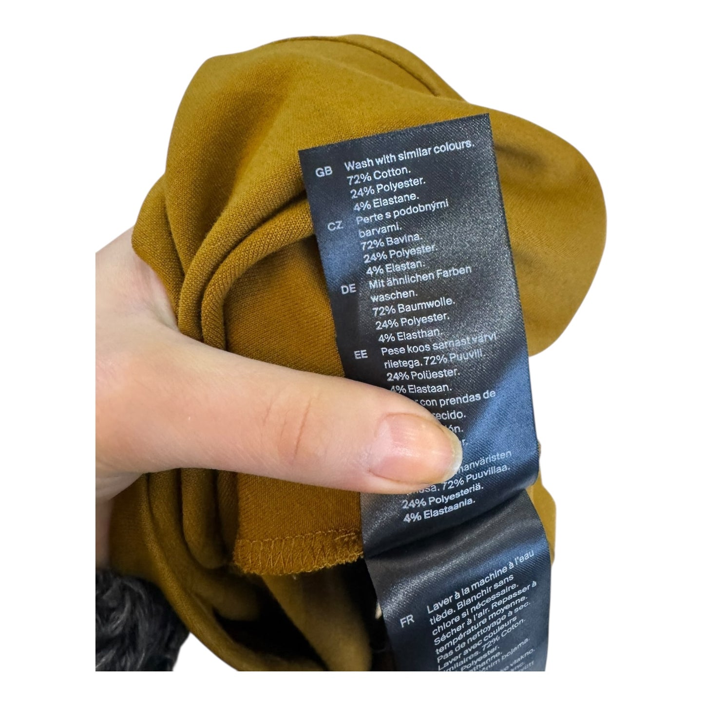 COS Mustard Flared Cotton Polo - 10/12