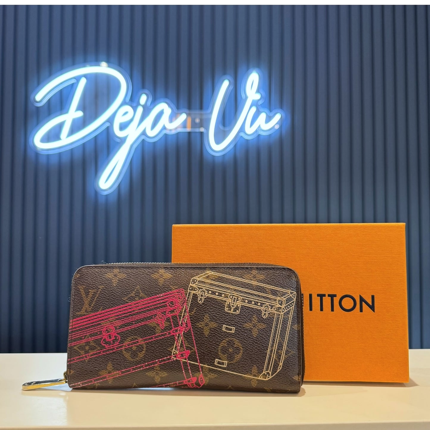 Louis Vuitton Zipp Wallet Canvas Long M58507