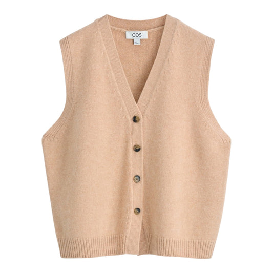 COS Knitted Cashmere Blend Vest - 10/12