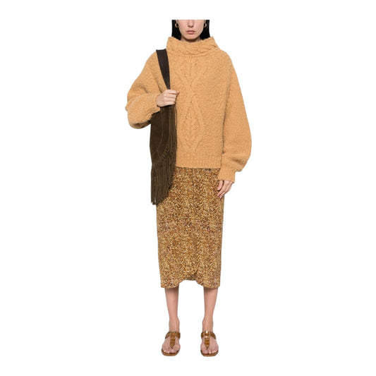 Isabel Marant Romane Sweater in Caramel Brown - 12