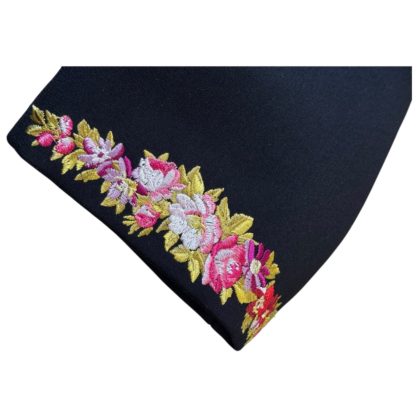 Giambattista Valli X H&M Black Coat with Floral Embroidery - 12