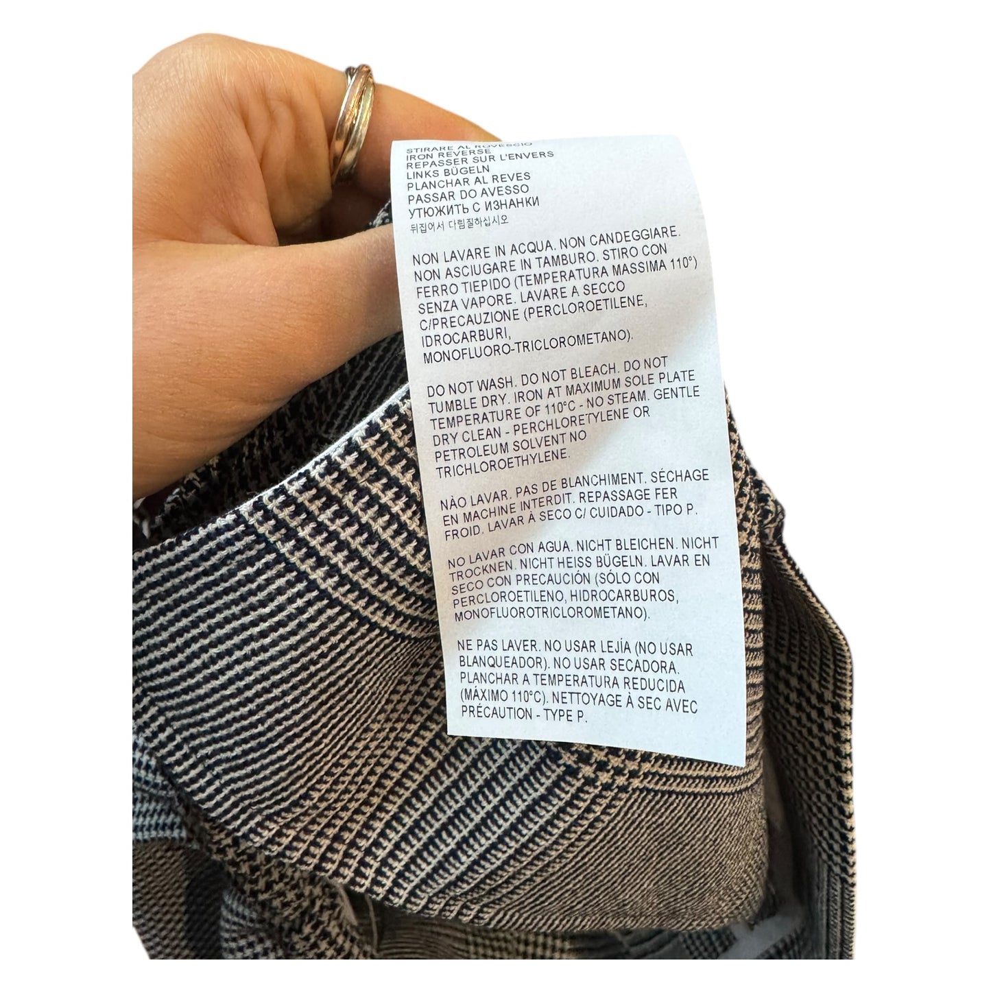 Golden Goose Black and White Wool Trousers with Side Fringe - 12/14