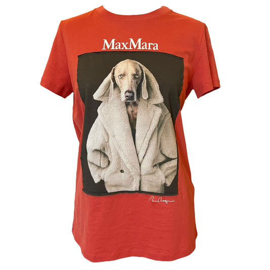 Max Mara Red Dog T Shirt - 10 - NEW