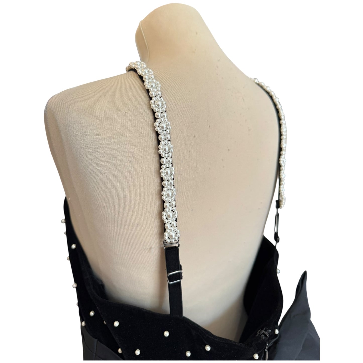 Rebecca Vallance Black Hope Embellished Velvet Minidress - 12