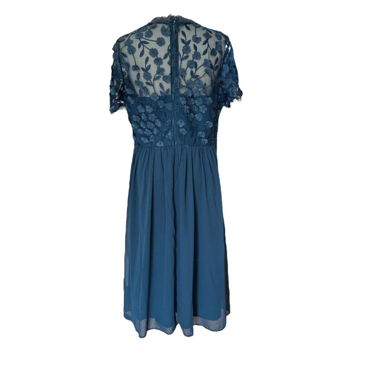 Chi Chi Teal Floral 'Veronica' Dress - 12
