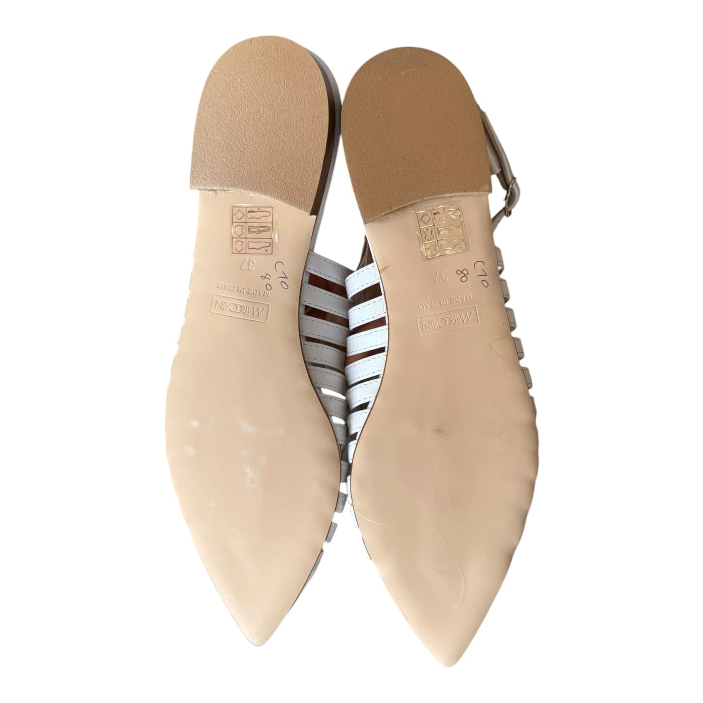 Marc Cain Rethink Together Flat Slingbacks - 37/4 - NEW