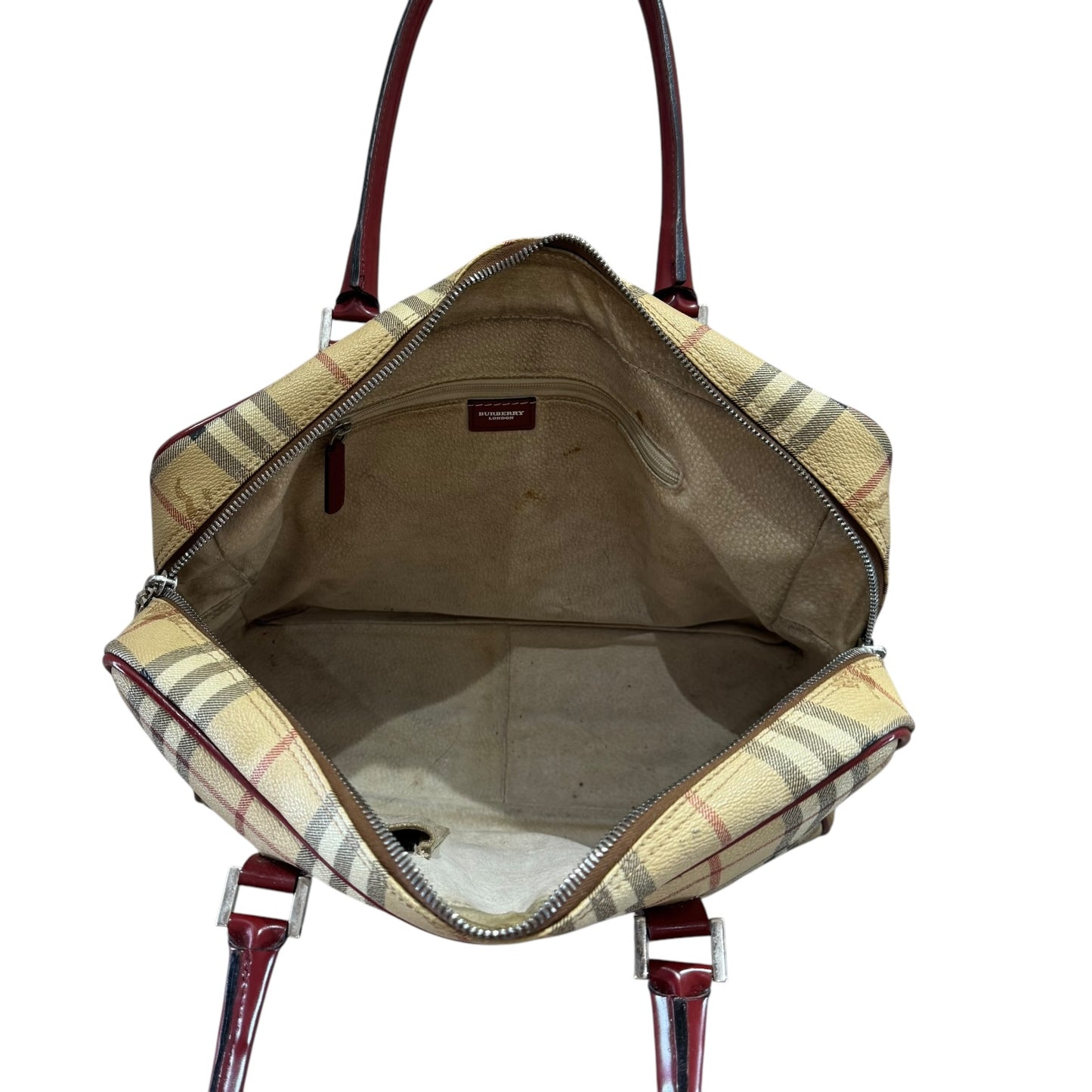 Burberry Nova Check and Red Bag