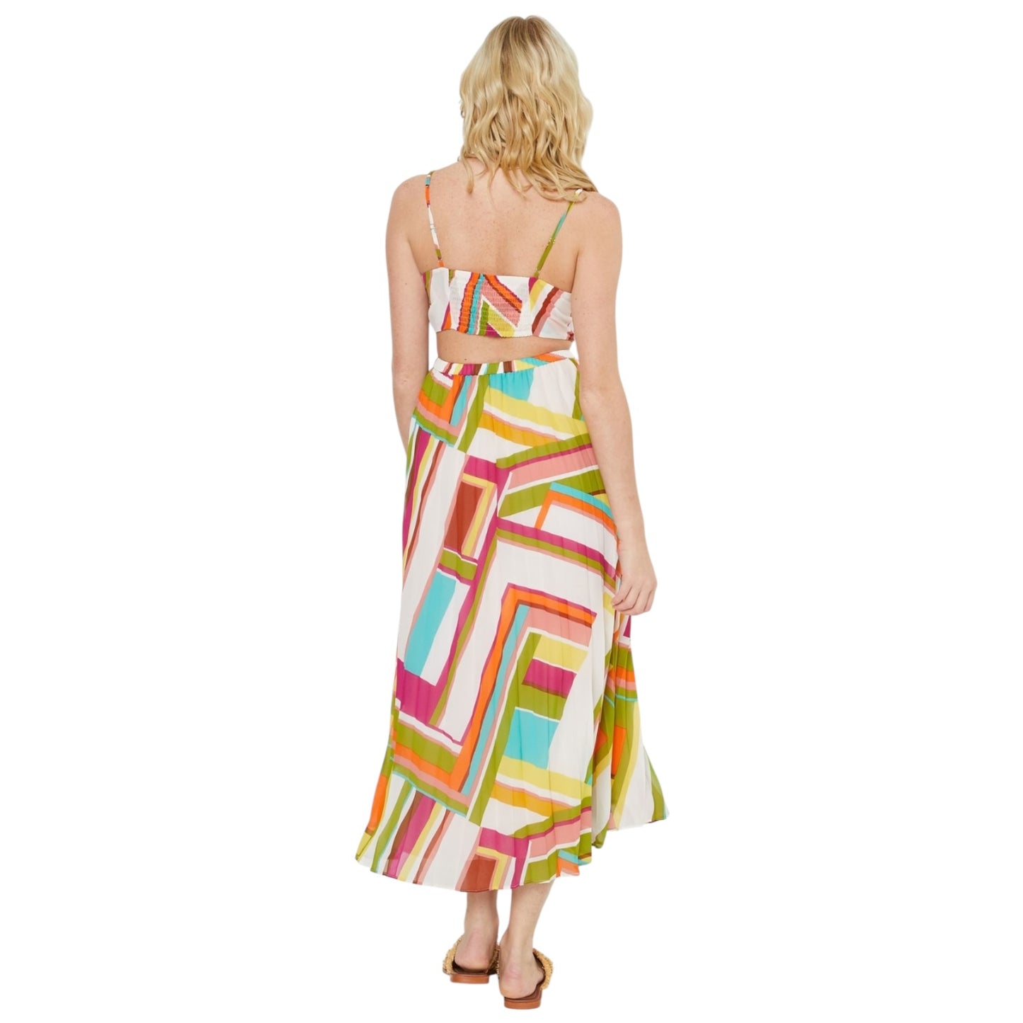 Suncoo Open Back Maxi Dress - 8 - NEW